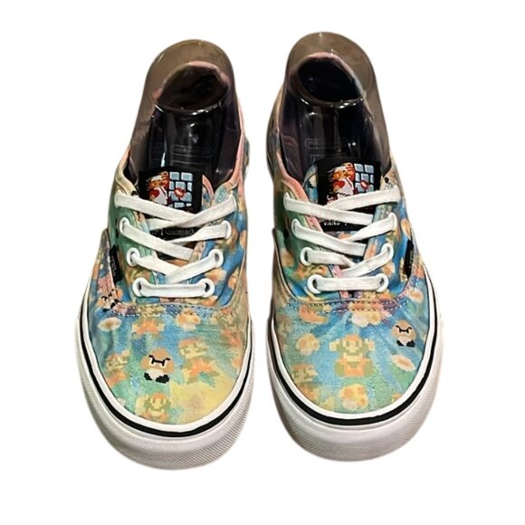 Vans X Nintendo Super Mario Bros Game Over Authentic Sneaker Shoes W7.5 M6 - Picture 1 of 12